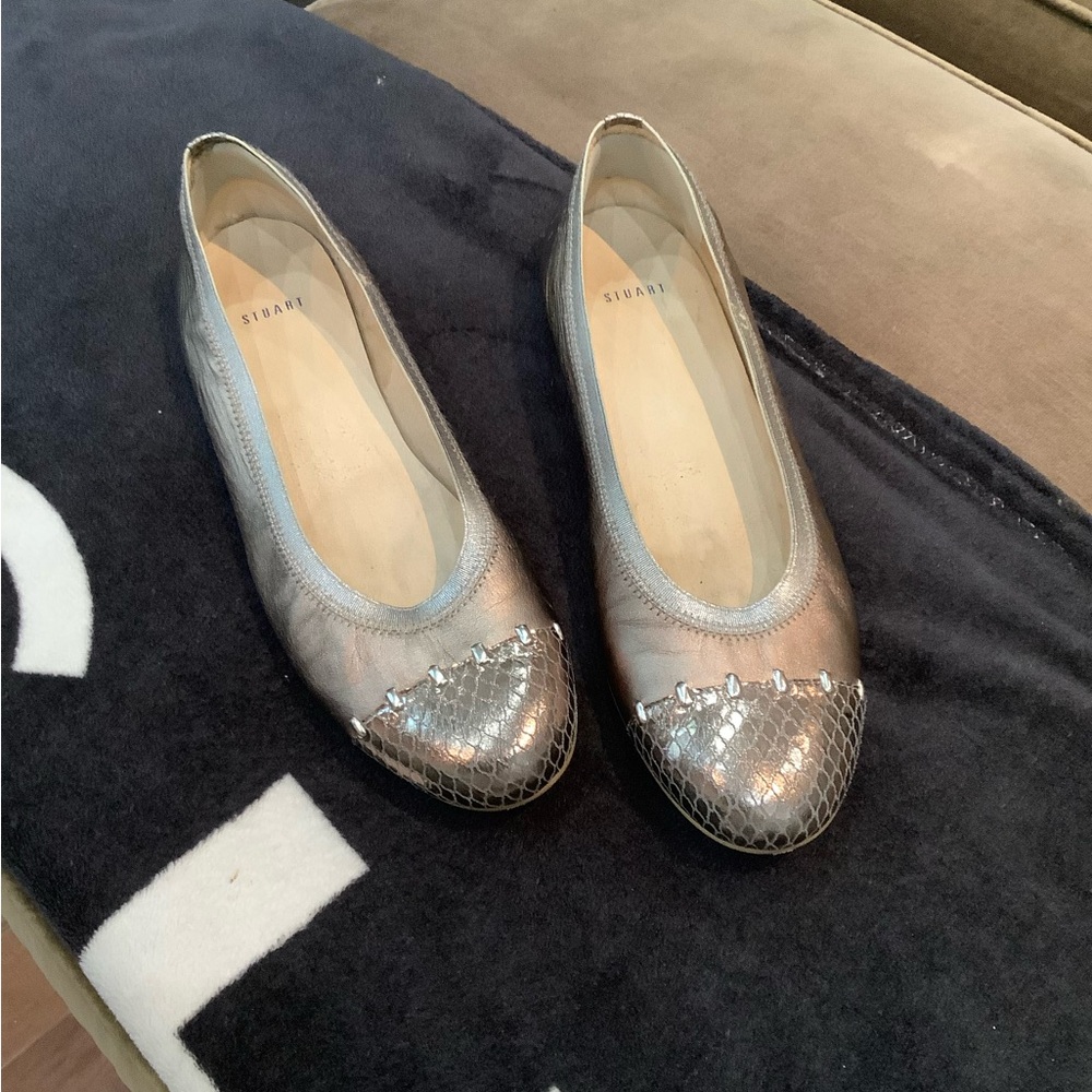 Silver/ pewter colour Ballet Flats